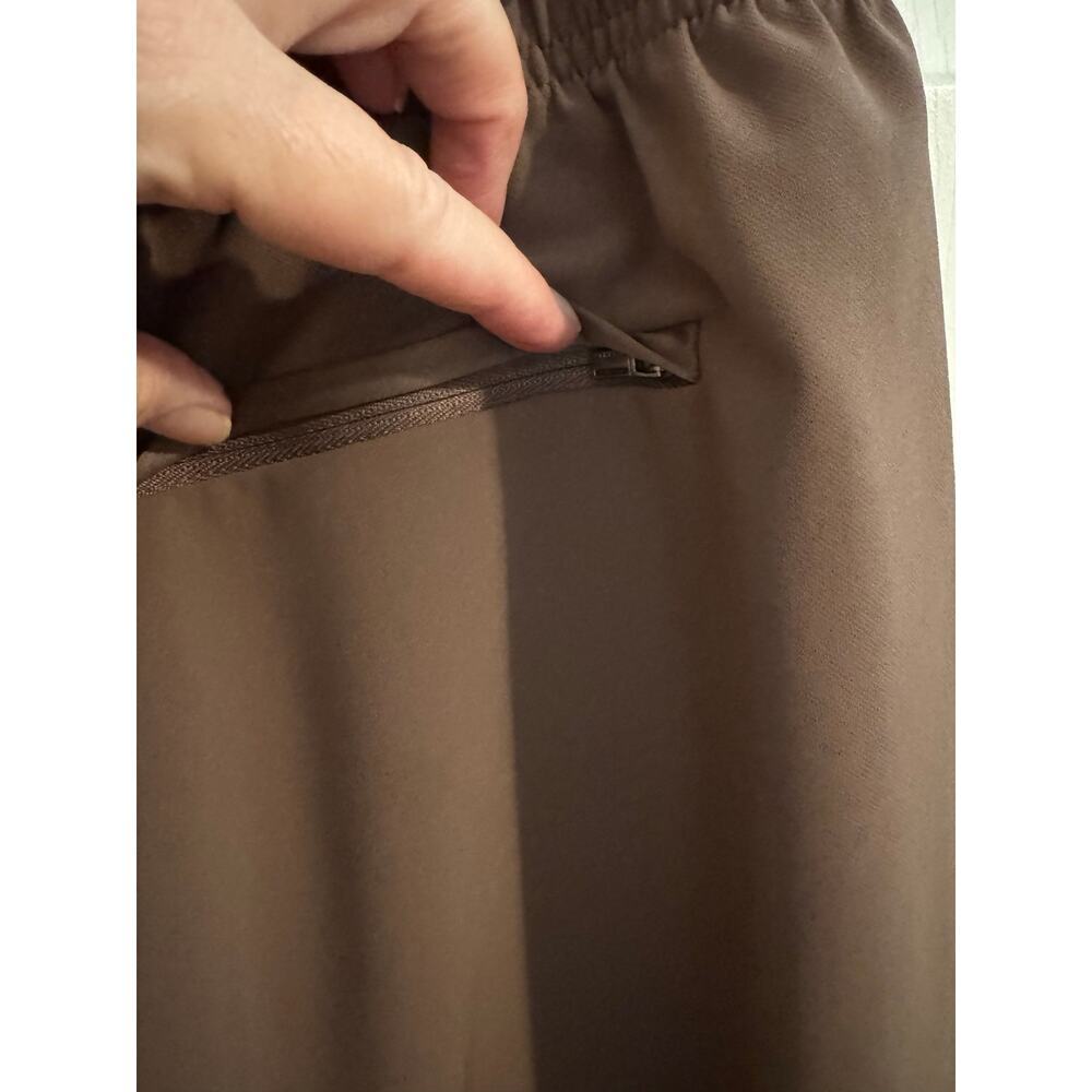 Athleta Metropolis Joggers Mineral Brown Travel Commute Lounge Size 6 Tall - Picture 3 of 11
